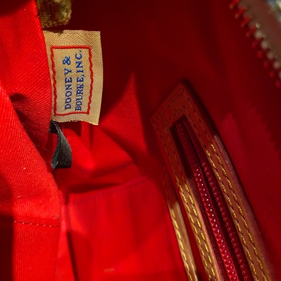 Dooney & Bourke Plaid Green and Blue Canvas Tote - Picture 8 of 15